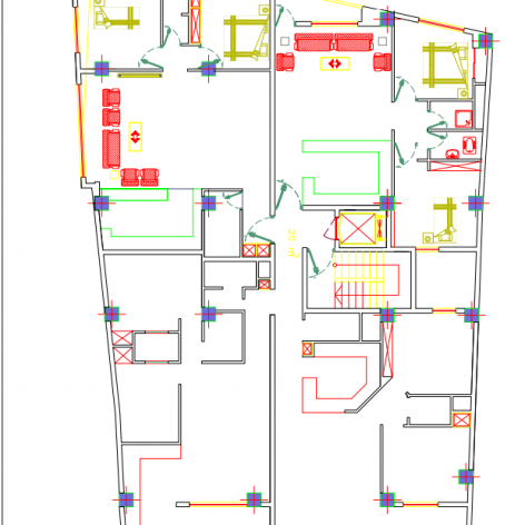 دانلود رایگان نقشه 6 طبقه pdf